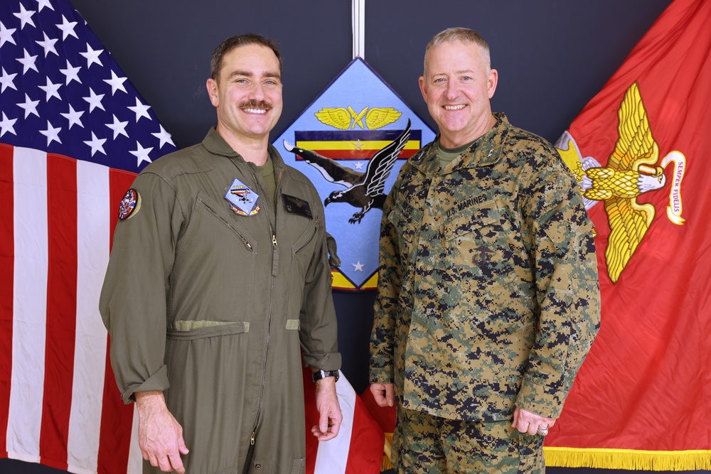 Mag. Gen. Sofge Visits Fighter Attack Squadron 542 Marines During Nordic Response 24
