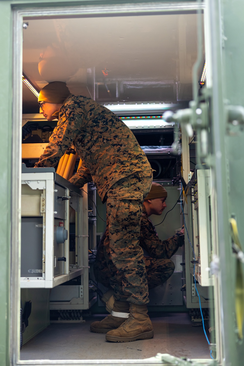 U.S. Marines with Marine Air Control Squadron (MACS) 2 conduct daily operations during Exercise Nordic Response 24