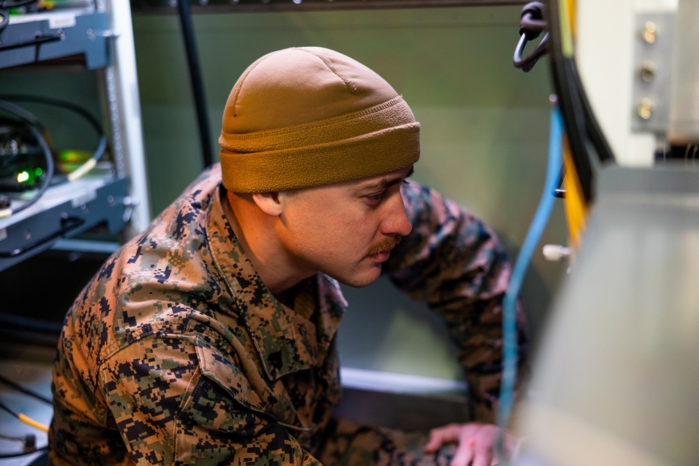 U.S. Marines with Marine Air Control Squadron (MACS) 2 conduct daily operations during Exercise Nordic Response 24