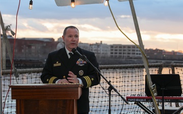 USS Truxtun Hosts Reception While in Port in Boston