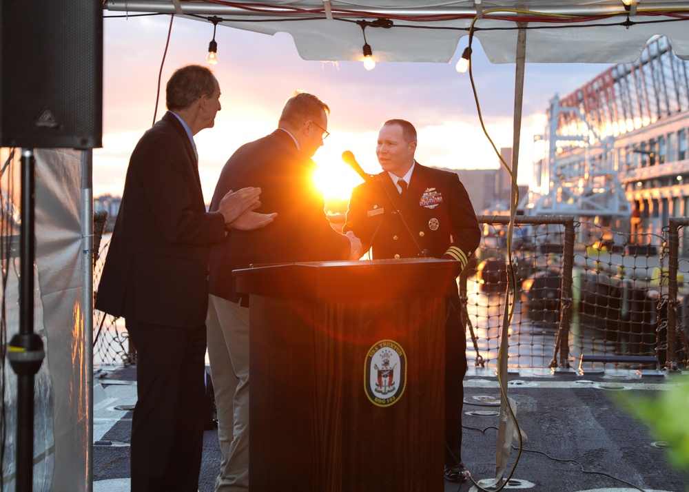 USS Truxtun Hosts Reception While in Port in Boston