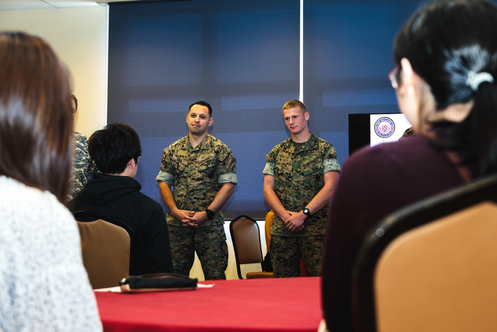 University of Tokyo students visit Camp Schwab