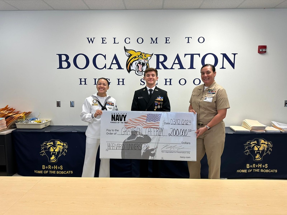 Boca Raton High School NJROTC Student Wins Scholarship