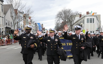 USS Truxtun Sailors Walk in Boston St. Patrick's Day/ Evacuation Day Parade