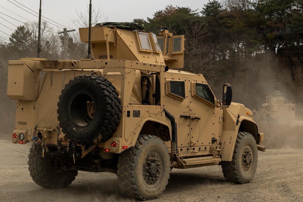 Warrior Shield 24 | III MEF Marines conduct a tactical convoy training