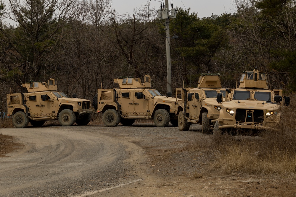 Warrior Shield 24 | III MEF Marines conduct a tactical convoy training