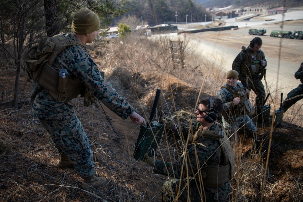 MACS-4 Marines control at Rodriguez Range