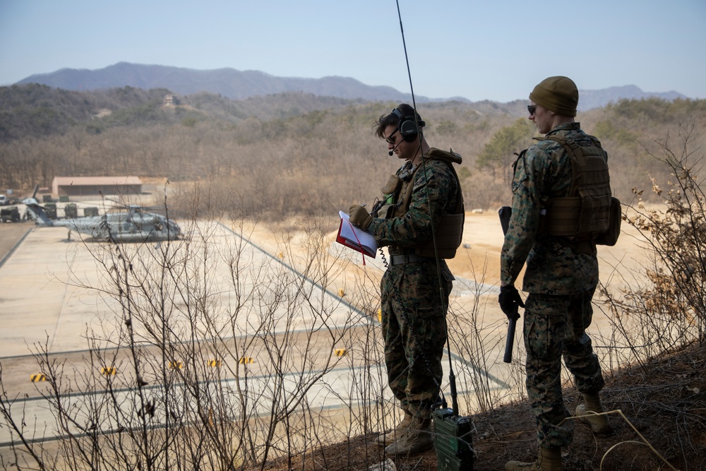 MACS-4 Marines control at Rodriguez Range