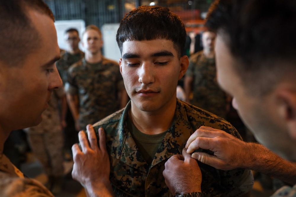 Cpl. Dominic Sierra; Meritorious Promotion to Corporal