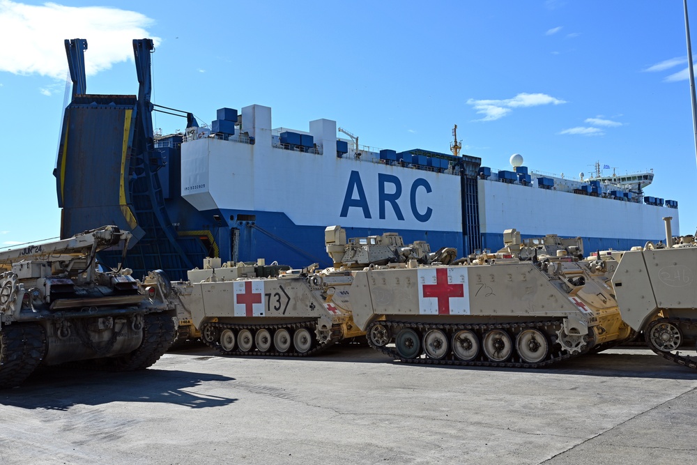 3rd Armored Brigade Combat Team, 4th Infantry Division Deployment – Port of Alexandroupolis