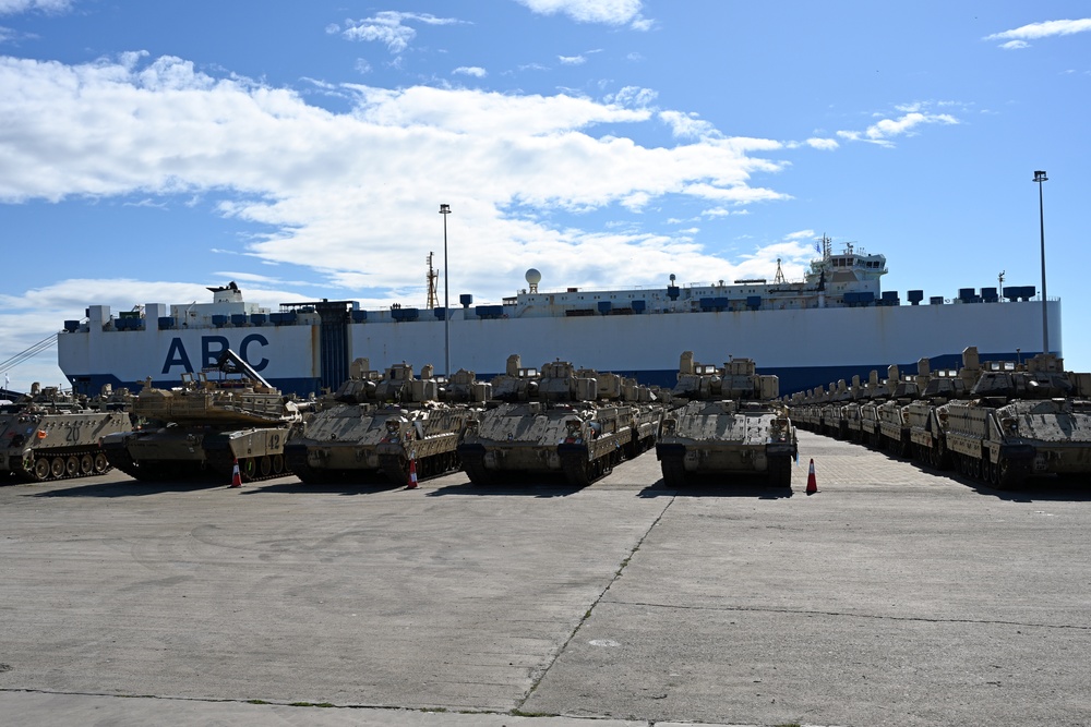 3rd Armored Brigade Combat Team, 4th Infantry Division Deployment – Port of Alexandroupolis