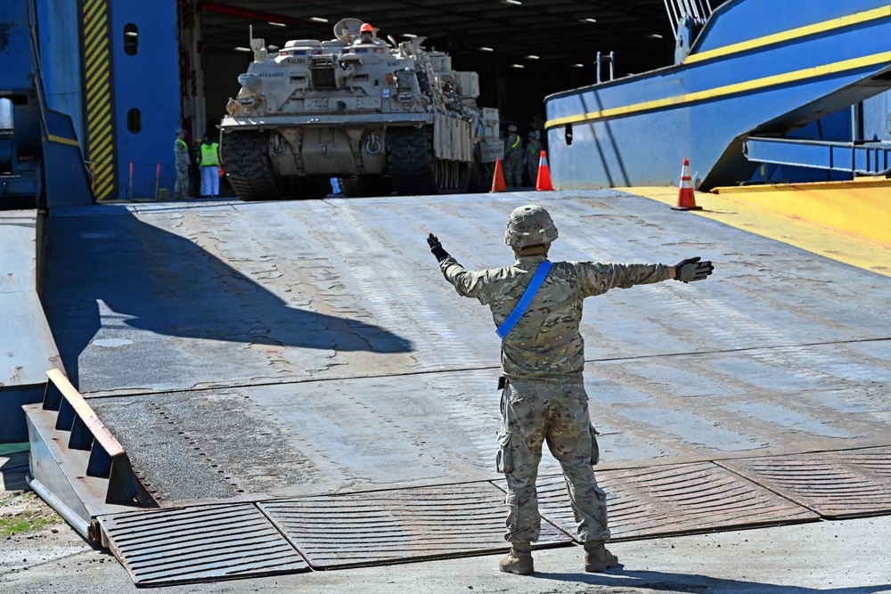 3rd Armored Brigade Combat Team, 4th Infantry Division Deployment – Port of Alexandroupolis