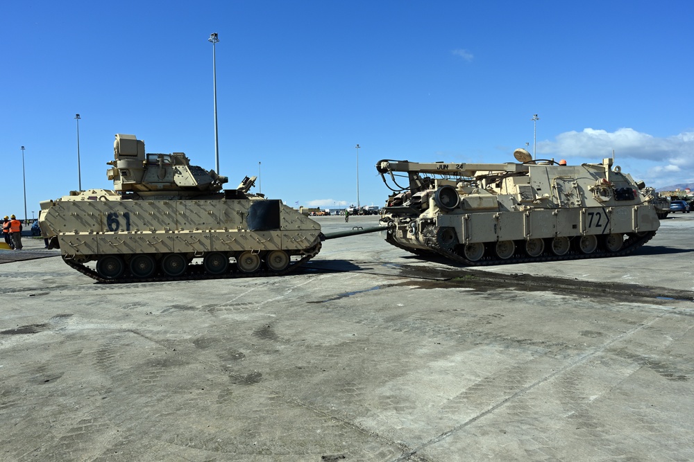 3rd Armored Brigade Combat Team, 4th Infantry Division Deployment – Port of Alexandroupolis