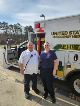 EMS crew share profession at elementary school career day