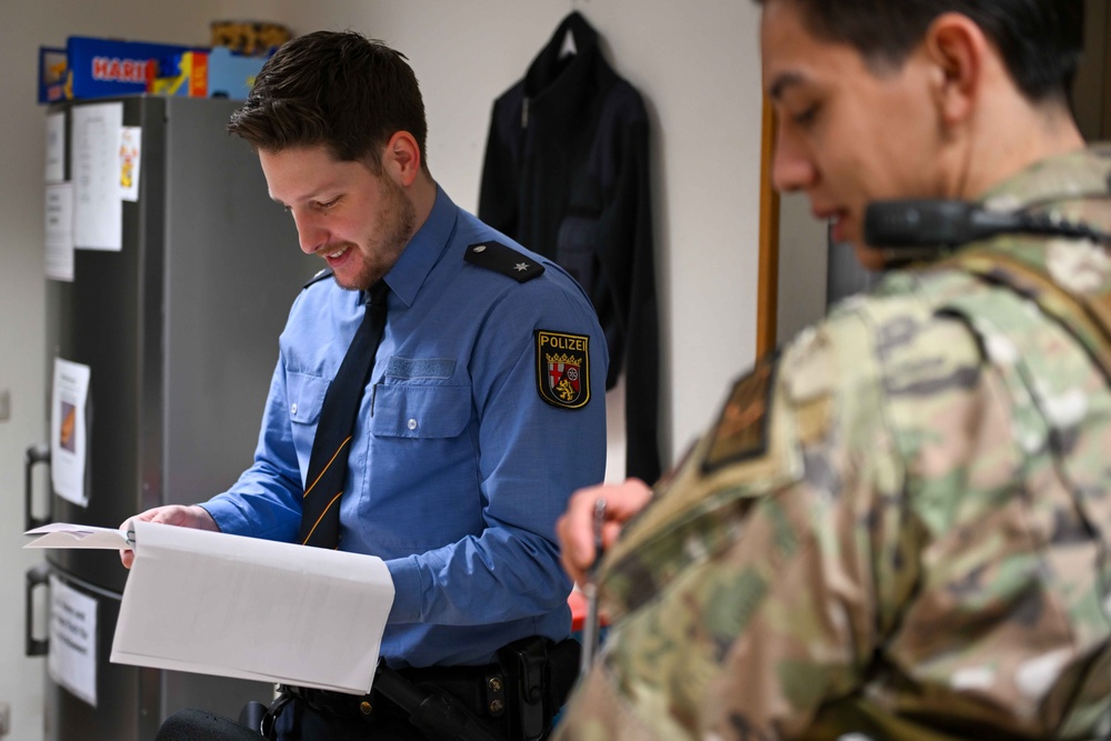 52nd Security Forces Squadron collaborates with local Polizei to strengthen interoperability