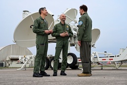 Italian air force Maj. Gen. Andrea Argieri speaks to students in ALS