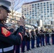 Quantico Marine Corps Band performs at the South Boston St. Patrick's Day Parade 2024