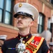 Quantico Marine Corps Band performs at the South Boston St. Patrick's Day Parade 2024