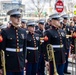 Quantico Marine Corps Band performs at the South Boston St. Patrick's Day Parade 2024