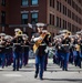 Quantico Marine Corps Band performs at the South Boston St. Patrick's Day Parade 2024