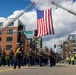 Quantico Marine Corps Band performs at the South Boston St. Patrick's Day Parade 2024