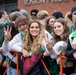 Quantico Marine Corps Band performs at the South Boston St. Patrick's Day Parade 2024