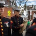 Quantico Marine Corps Band performs at the South Boston St. Patrick's Day Parade 2024