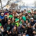 Quantico Marine Corps Band performs at the South Boston St. Patrick's Day Parade 2024