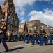 Quantico Marine Corps Band performs at the South Boston St. Patrick's Day Parade 2024