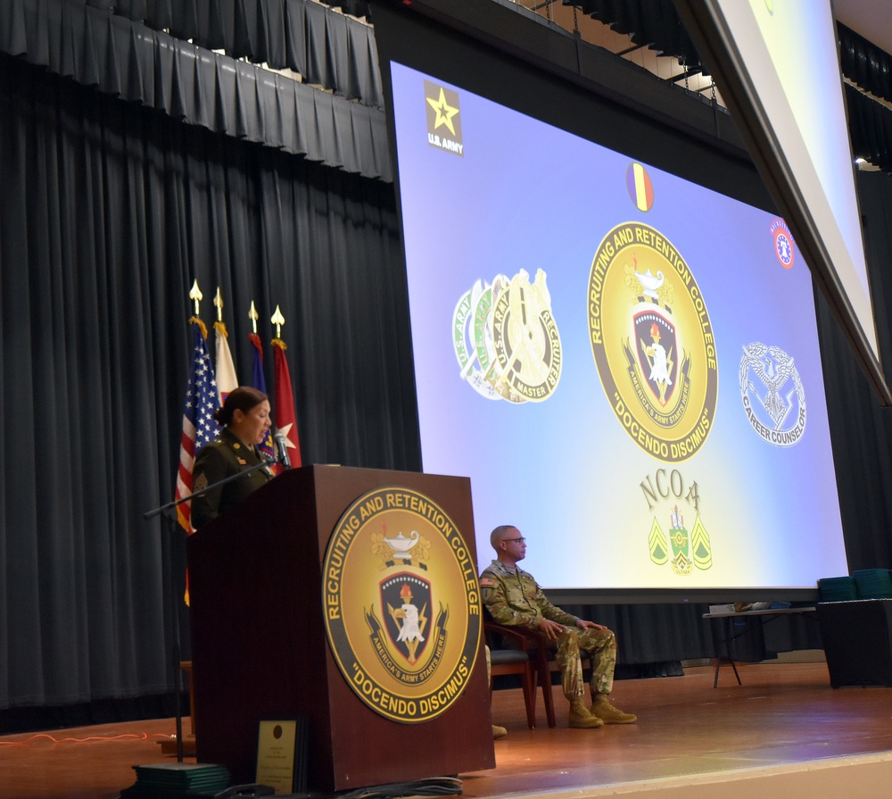Army Recruiting Graduation Keynote Speaker Command Sergeant Major Hilda Garcia