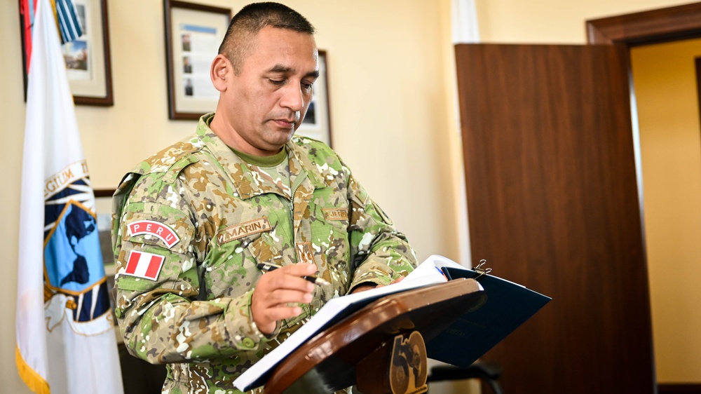 Inter-American Defense College Welcomes US Army South Brigadier General for Institutional Visit