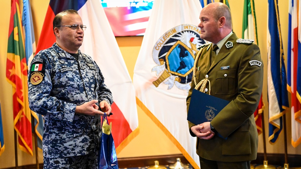 nter-American Defense College Hosts Chilean Carabineros Attaché and Dignitaries for Institutional Briefing and Campus Tour