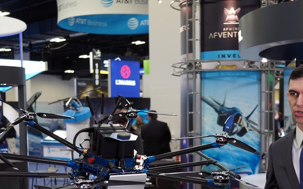 Tactical Defense Drone video interview, at AFWERX's booth at the AFA Warfare Symposium