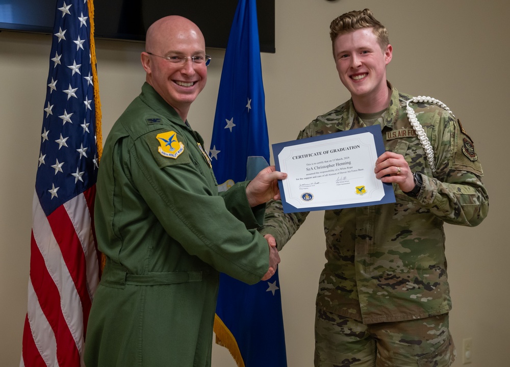 Dover AFB graduates their fourth White Rope class