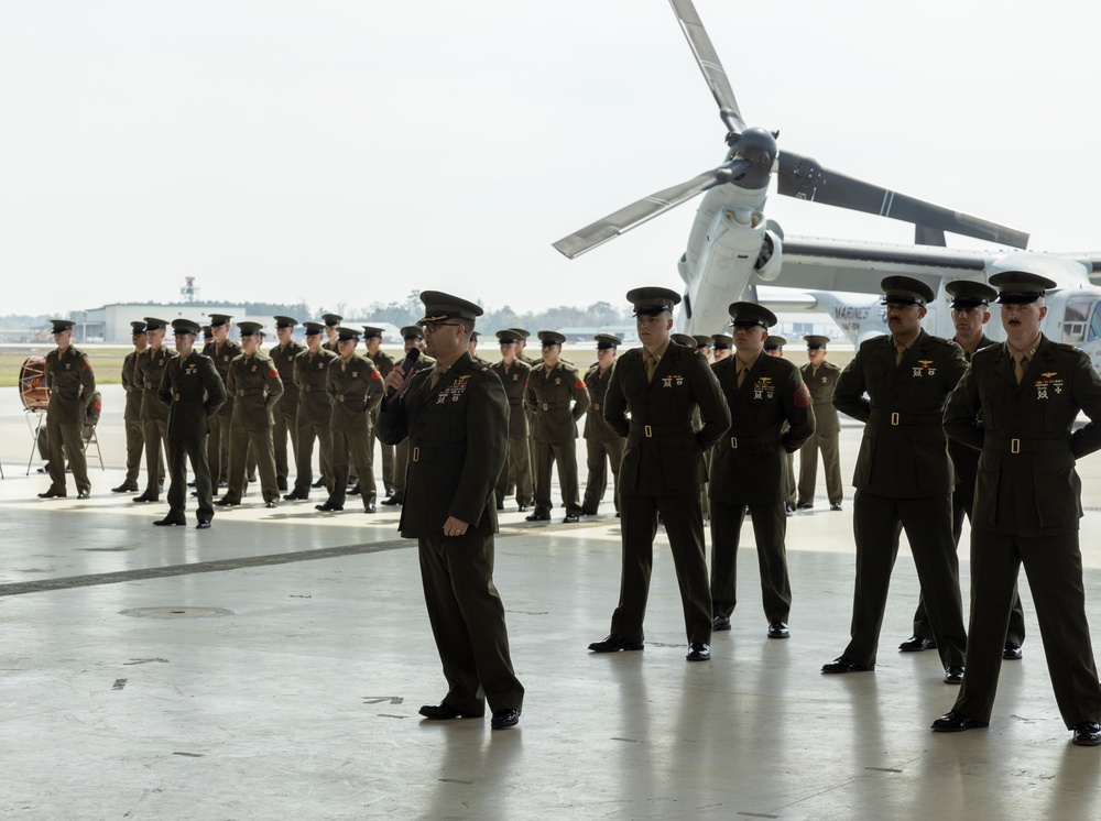 Marine Medium Tiltrotor Training Squadron (VMMT) 204 Relief and Appointment Ceremony