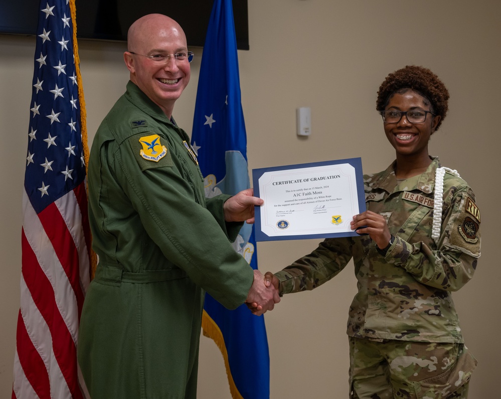 Dover AFB graduates their fourth White Rope class