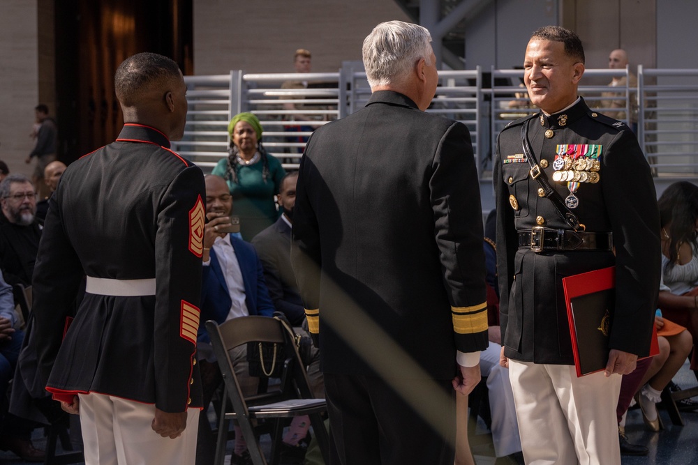 Col. David Jones retires at the National Museum of the Marine Corps after 33 years of service