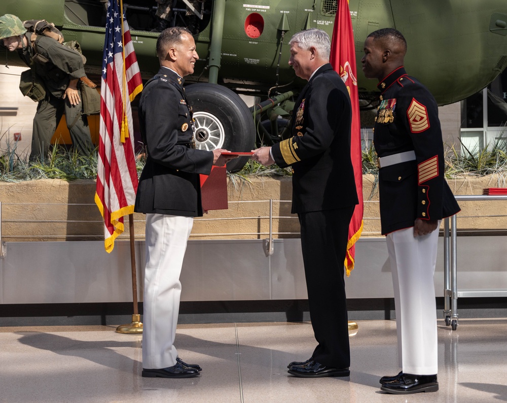 Col. David Jones retires at the National Museum of the Marine Corps after 33 years of service