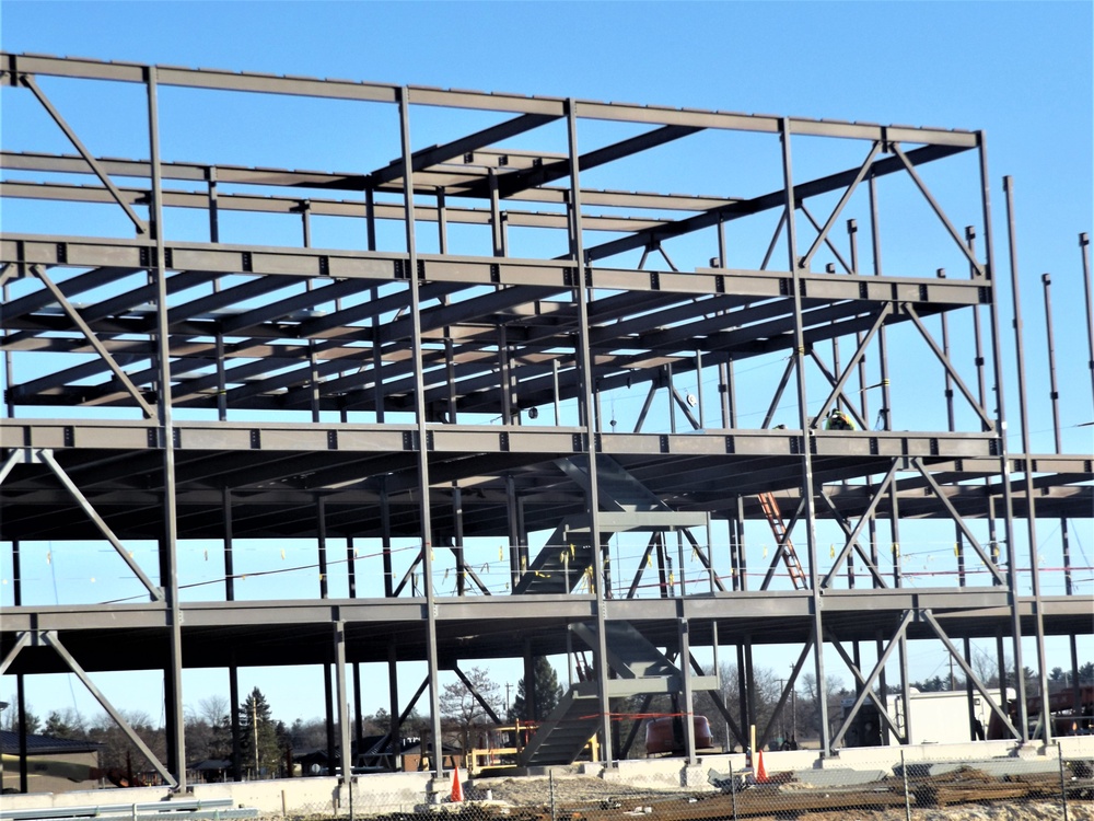 March 2024 barracks construction operations at Fort McCoy