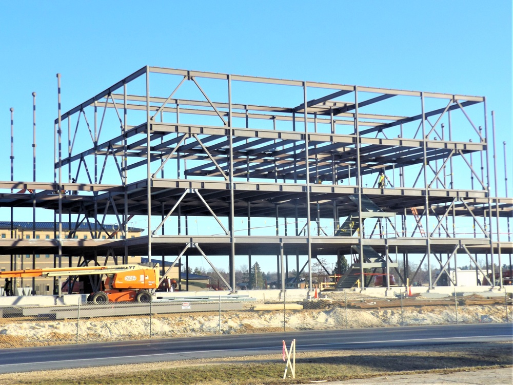 March 2024 barracks construction operations at Fort McCoy