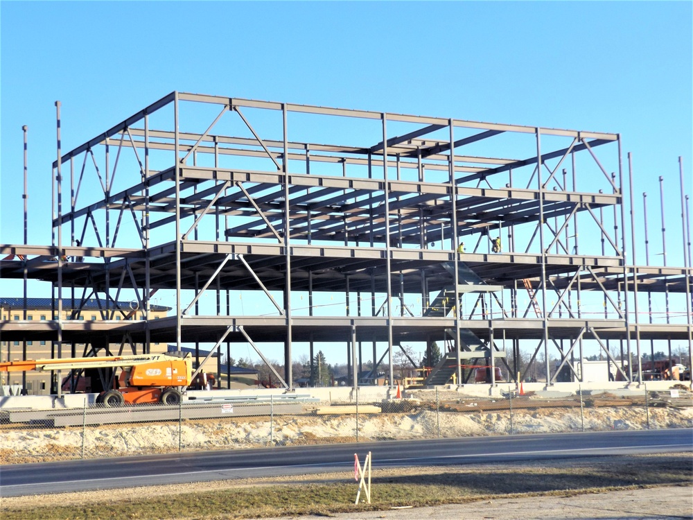 March 2024 barracks construction operations at Fort McCoy