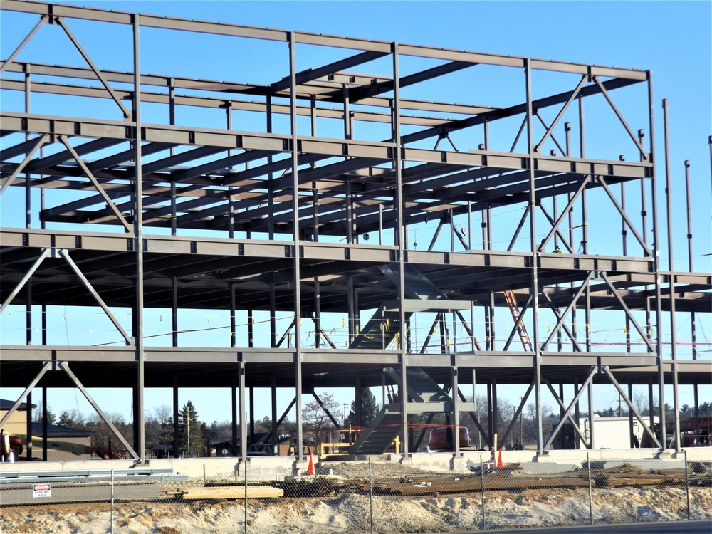 March 2024 barracks construction operations at Fort McCoy