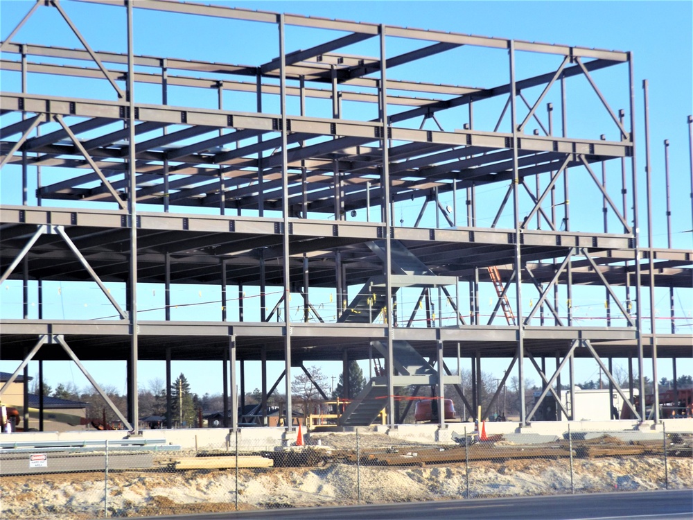 March 2024 barracks construction operations at Fort McCoy