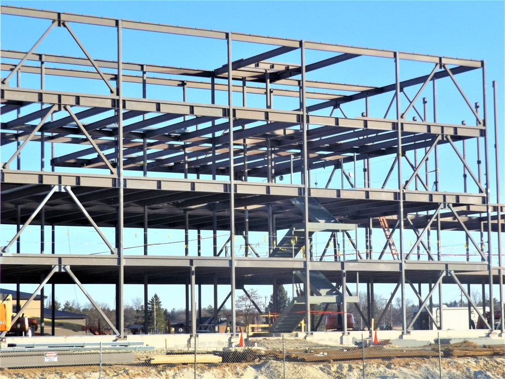 March 2024 barracks construction operations at Fort McCoy