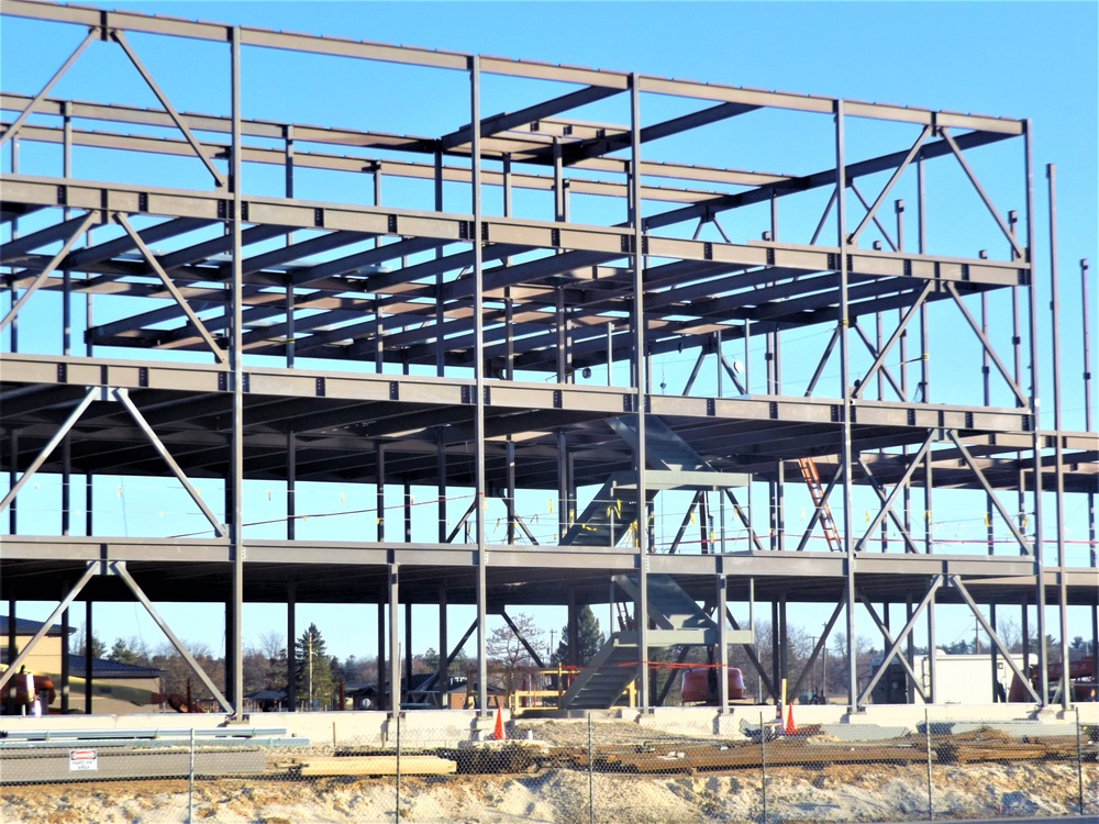 March 2024 barracks construction operations at Fort McCoy