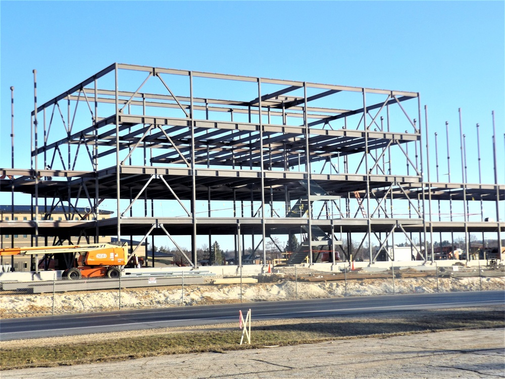 March 2024 barracks construction operations at Fort McCoy