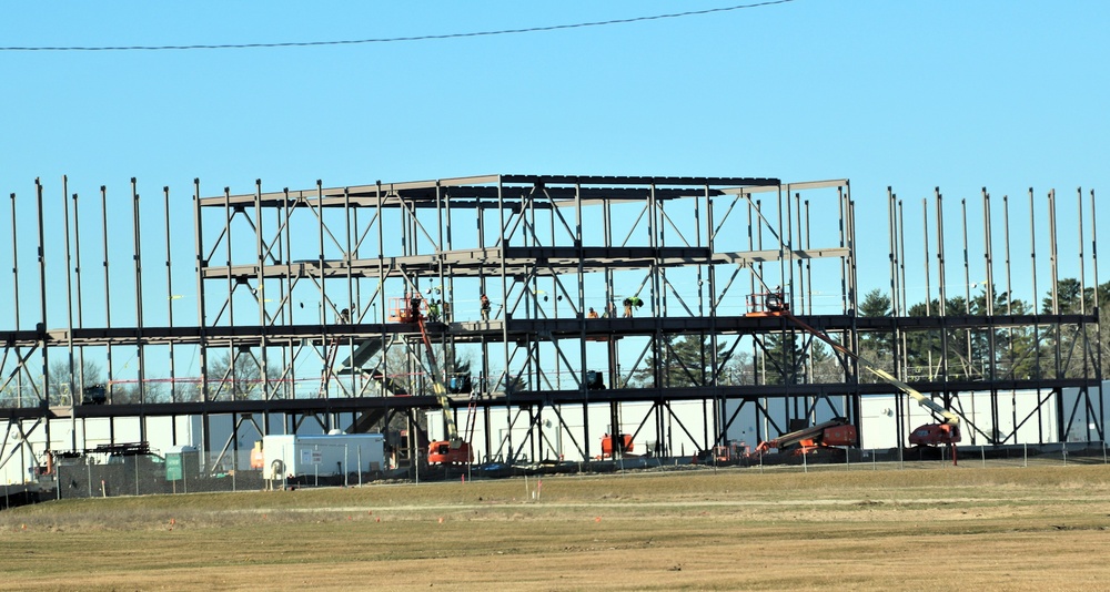 March 2024 barracks construction operations at Fort McCoy