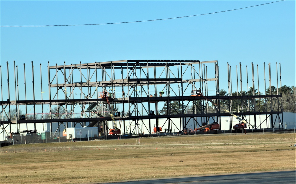 March 2024 barracks construction operations at Fort McCoy