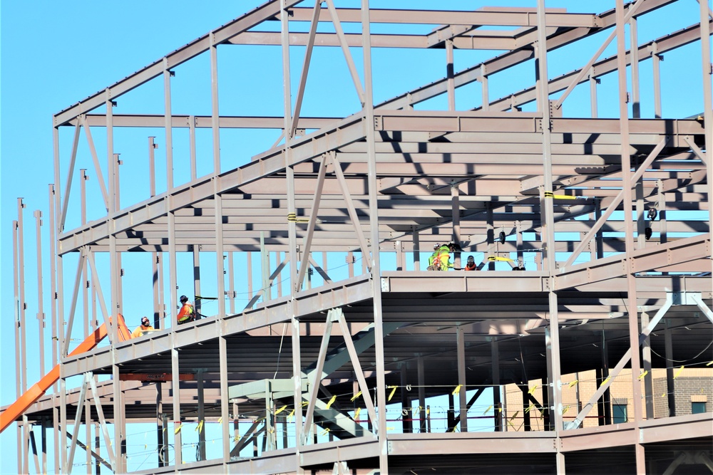 March 2024 barracks construction operations at Fort McCoy