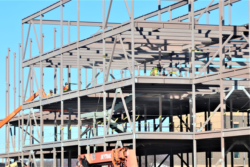 March 2024 barracks construction operations at Fort McCoy